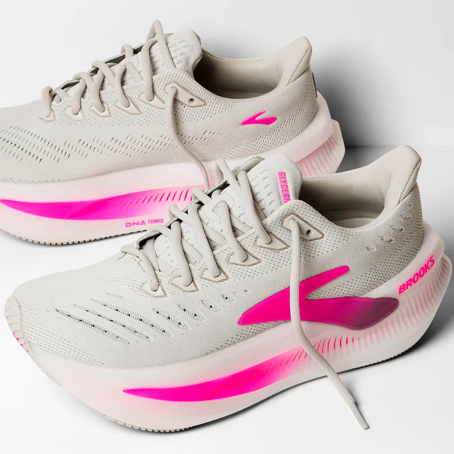 Brooks Glycerin Max 2 Mujer Oyster Argyle Cyber Pink