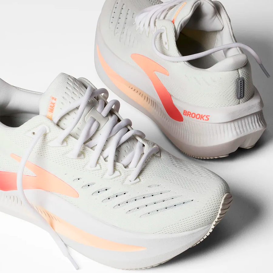 Brooks Glycerin Max 2 Mujer White Coral Peach