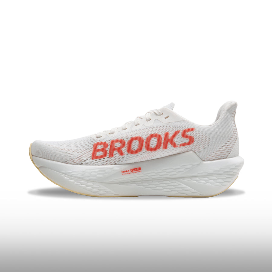 Brooks Hyperion Max 2 Mujer White Peach Coral