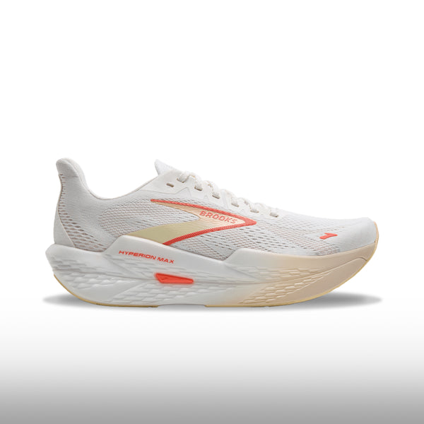 Brooks Hyperion Max 2 Mujer White Peach Coral