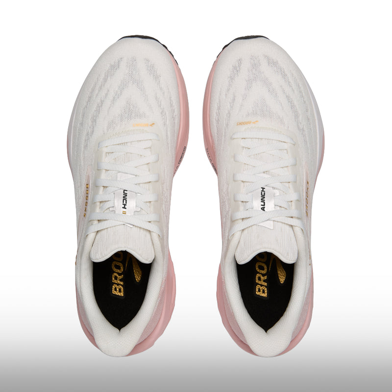 Brooks Launch 11 Mujer White  Gold 