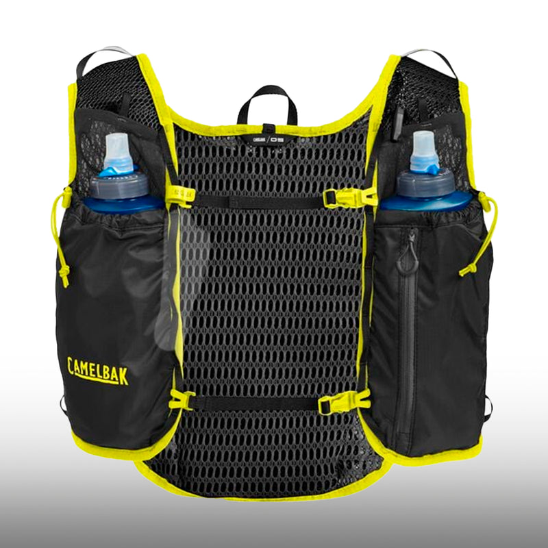 CamelBak Chaleco Trail Running 34oz Black Yellow