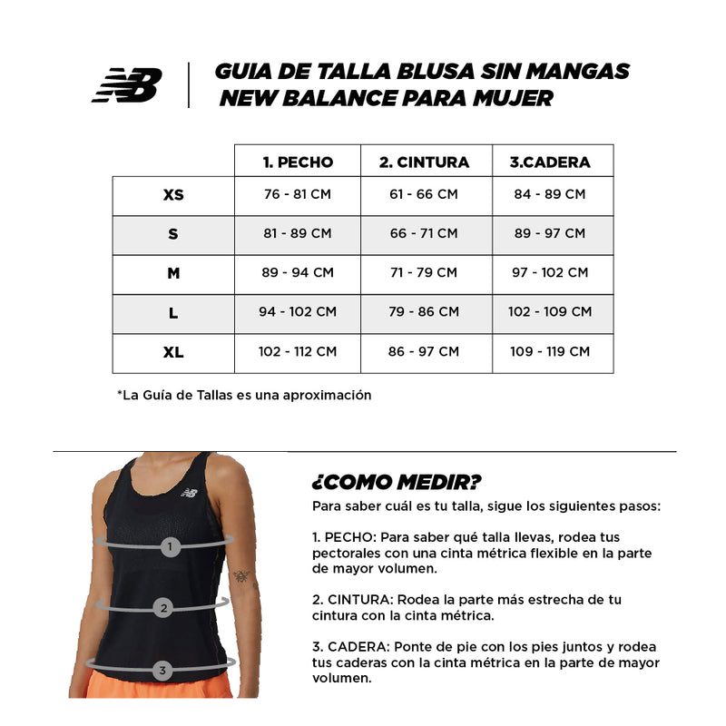 New Balance Blusa Accelerate Tank Mujer Black