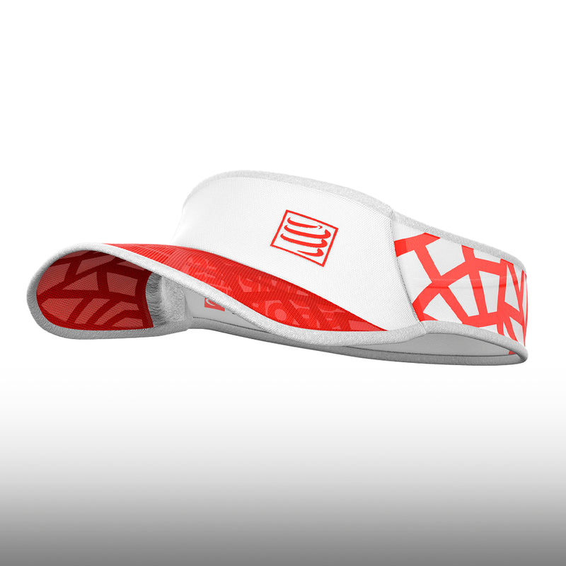 Compressport Visor Spiderweb Ultralight Visor Red White