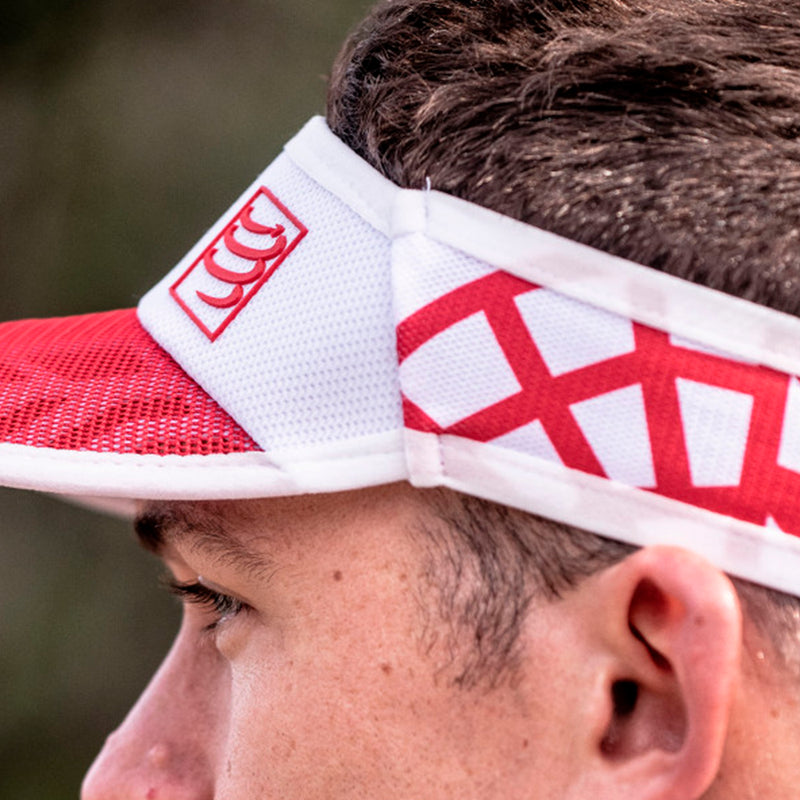 Compressport Visor Spiderweb Ultralight Visor Red White