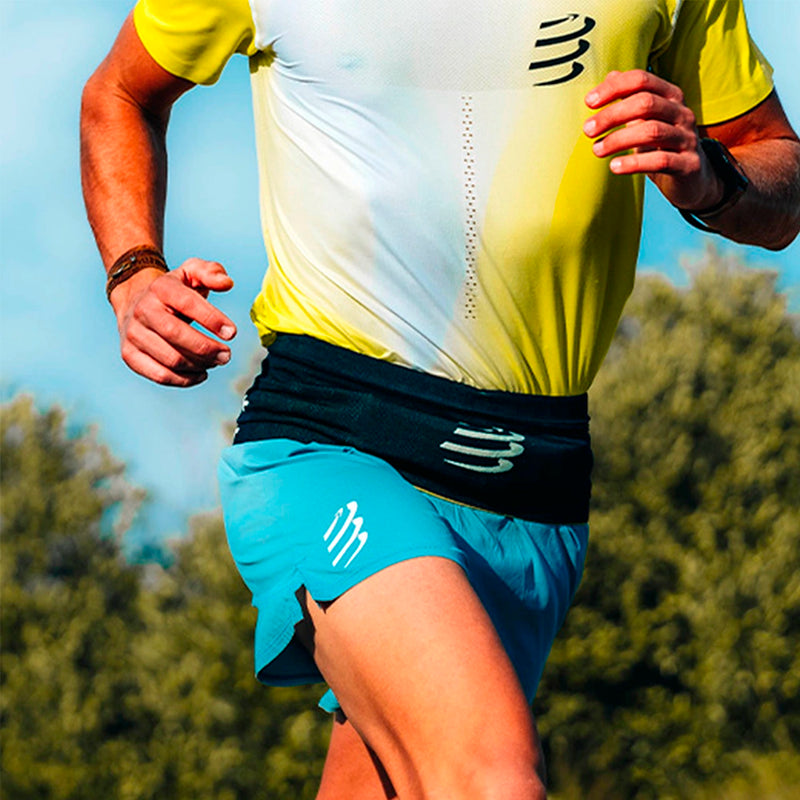 Compressport Cinturon Free Belt Fluo Red Blues Indigo