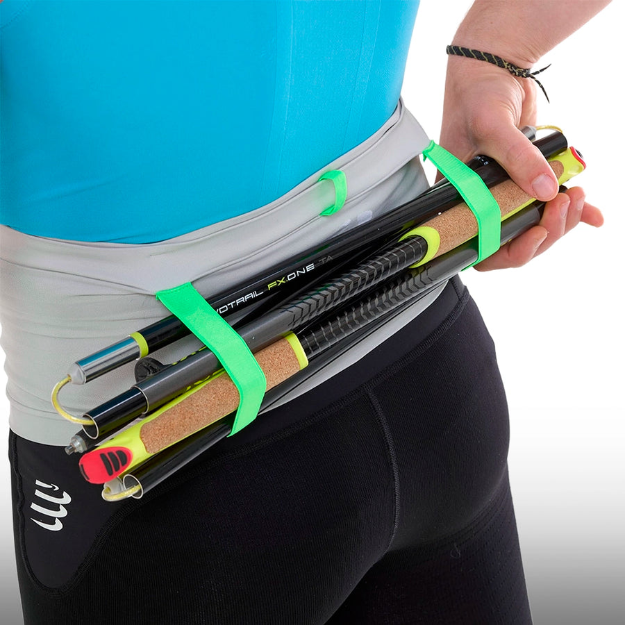 Compressport Cinturon Free Belt Pro Gray Violet Neon Green