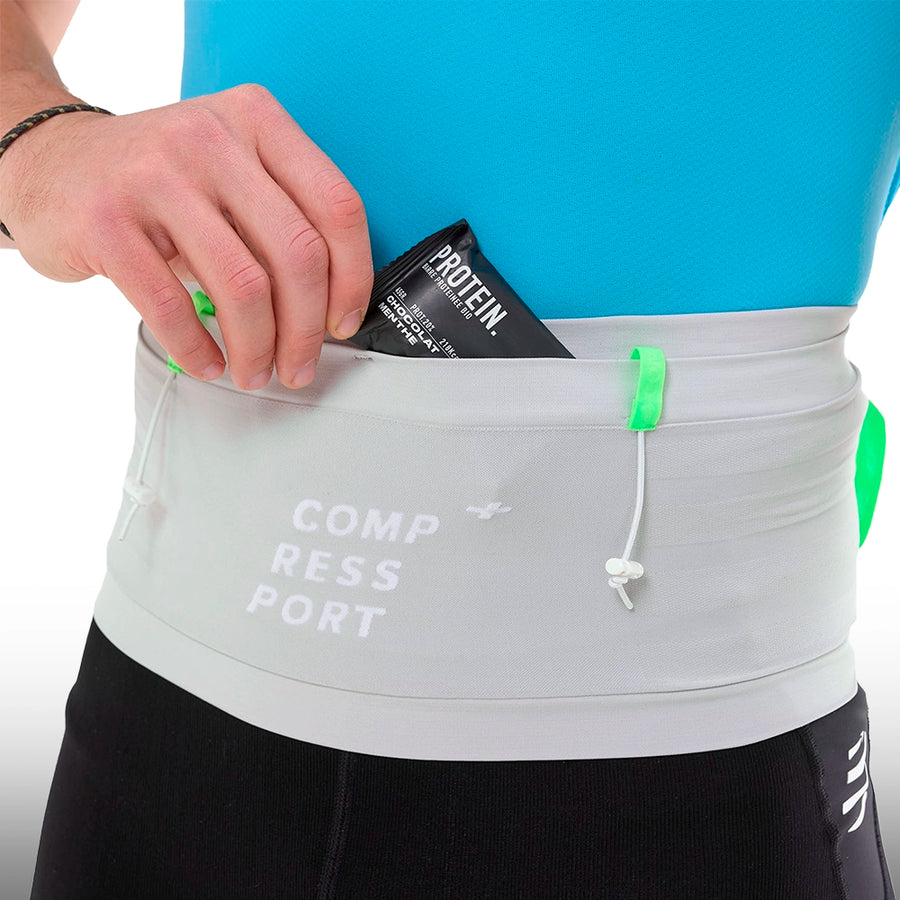 Compressport Cinturon Free Belt Pro Gray Violet Neon Green