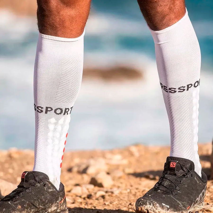 Compressport Full Socks Run White
