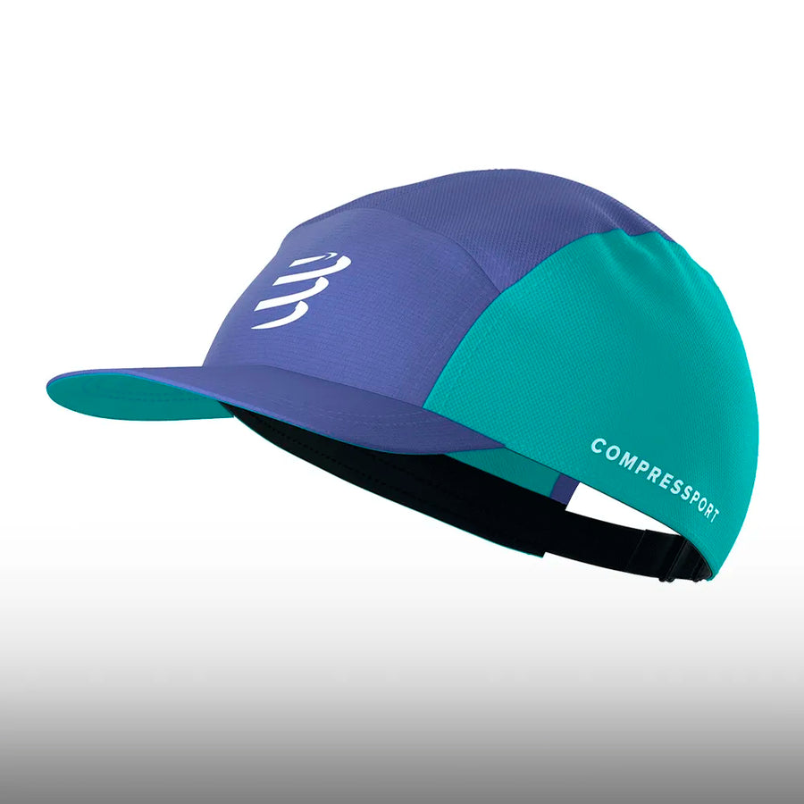 Compressport Gorra 5 Panel Cap Orient Blue Pool Blue
