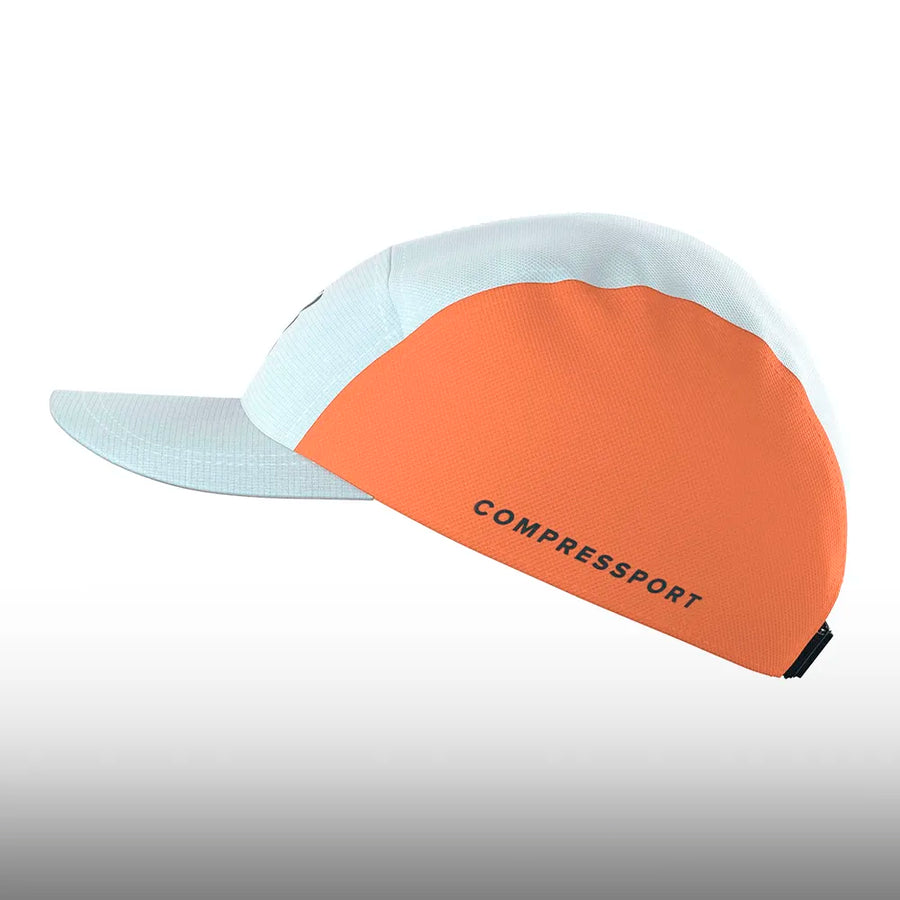 Compressport Gorra 5 Panel Cap Star White Tigerlily
