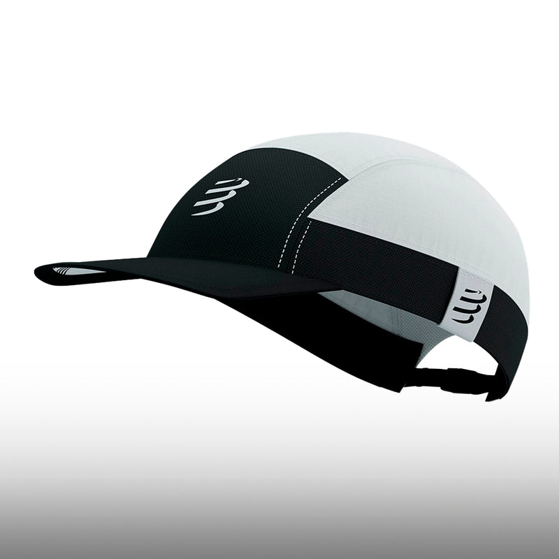 Compressport Gorra 5 Panel Light Cap White Black