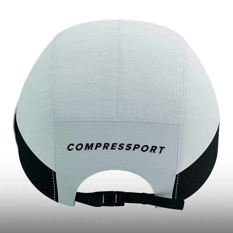 Compressport Gorra 5 Panel Light Cap White Black