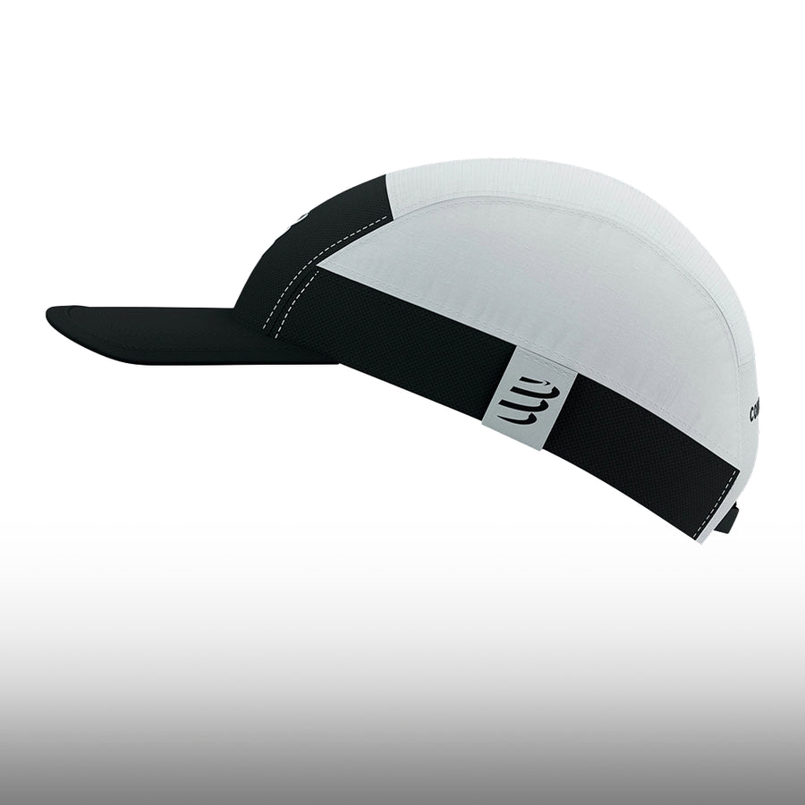 Compressport Gorra 5 Panel Light Cap White Black