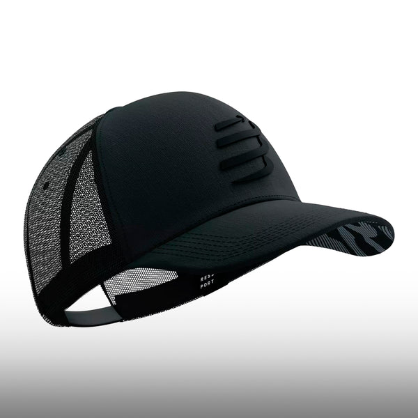 Compressport Gorra Trucker Cap Black Black Reflective