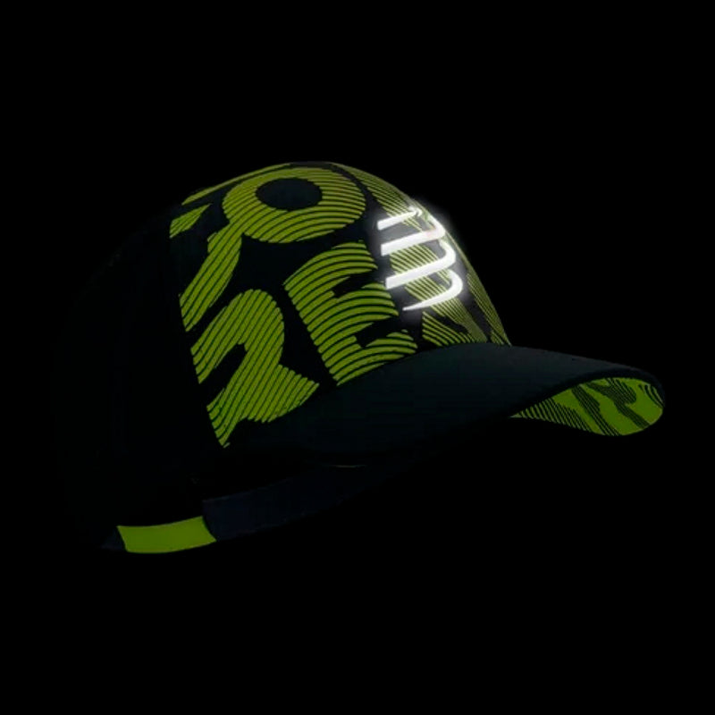Compressport Gorra Trucker Cap Black Fluo Yellow