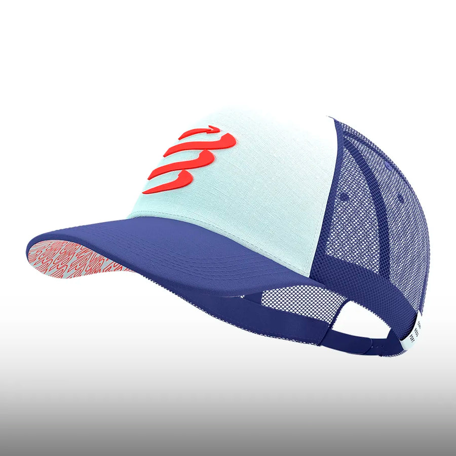 Compressport Gorra Trucker Cap Star Orient Blue Star White
