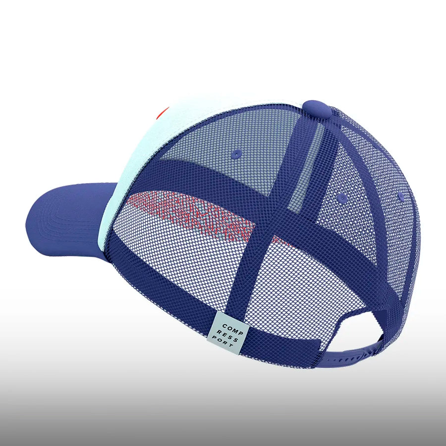 Compressport Gorra Trucker Cap Star Orient Blue Star White