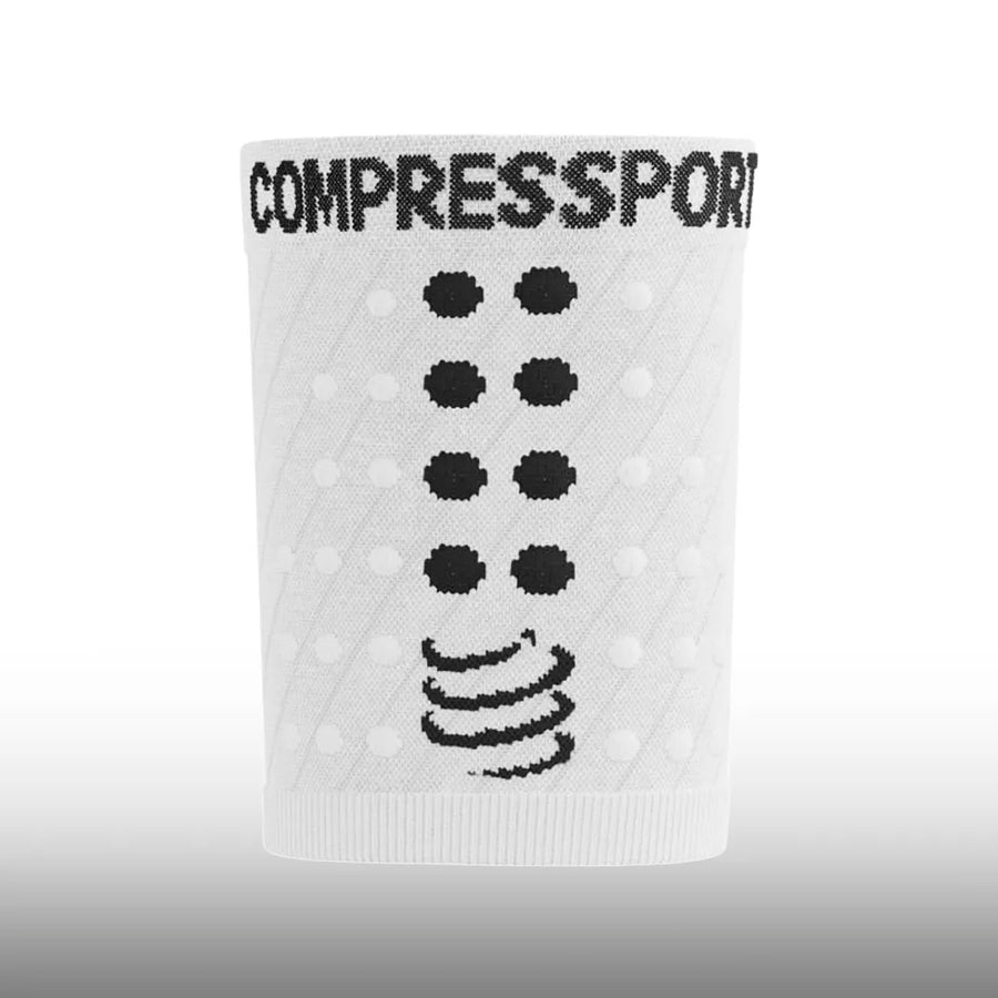 Compressport Muñequera Racing Sweatbands White