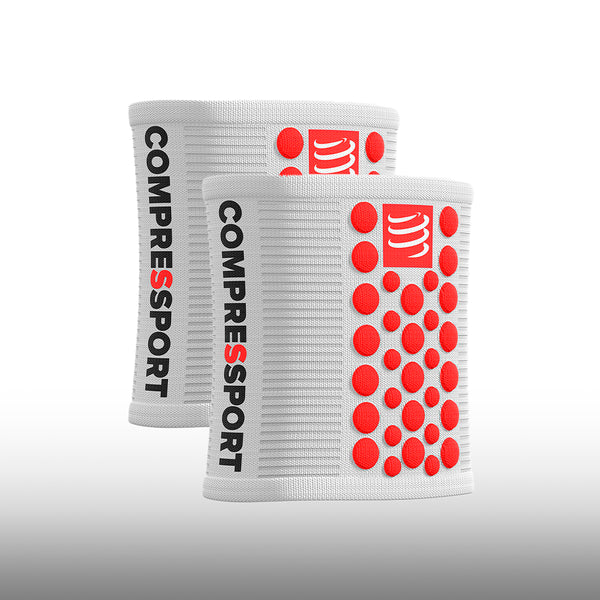 Compressport Muñequeras 3D.Dots White Red