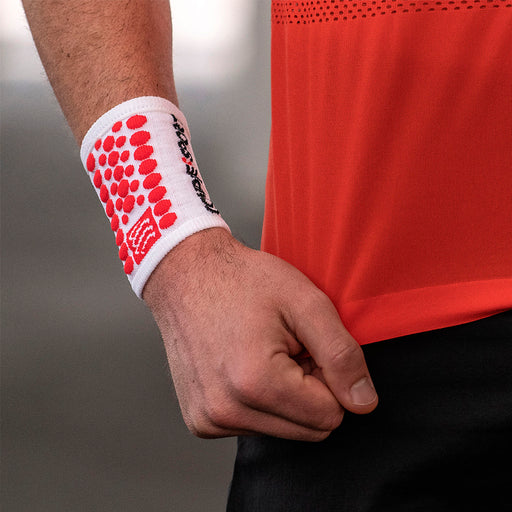 Compressport Muñequeras 3D.Dots White Red