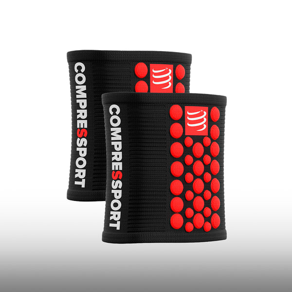 Compressport Muñequeras 3D Dots Black Red