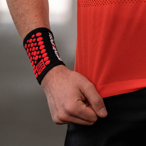 Compressport Muñequeras 3D Dots Black Red