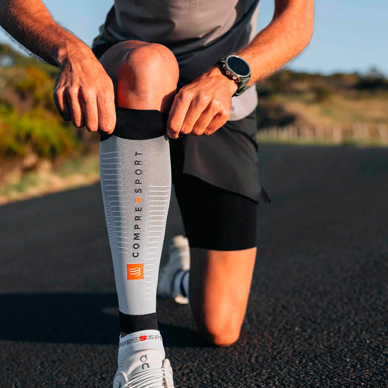 Compressport Pantorrillera R2 3.0 Grey Melange Black