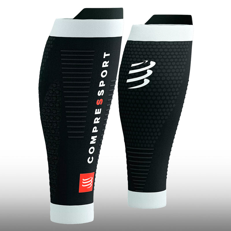 Compressport Pantorrilleras R2 3.0 Black White