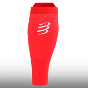 Compressport Pantorrilleras R2 3.0 Fluo Red White Reflective