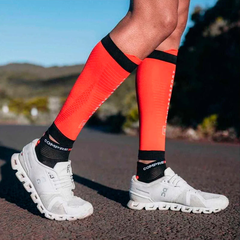 Compressport Pantorrilleras R2 3.0 Red Black