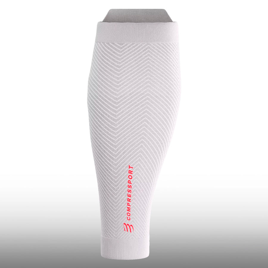 Compressport Pantorrilleras R2 Oxygen IRONMAN 2026 White Neon Red
