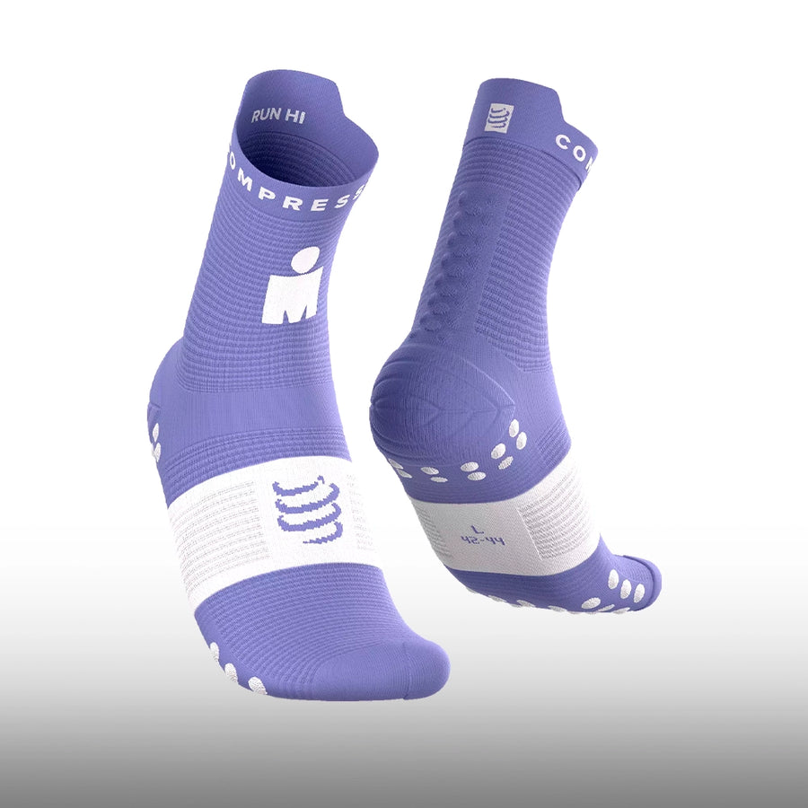 Compressport Pro Racing Socks V4.0 Run High Ironman 2026 Jacaranda White