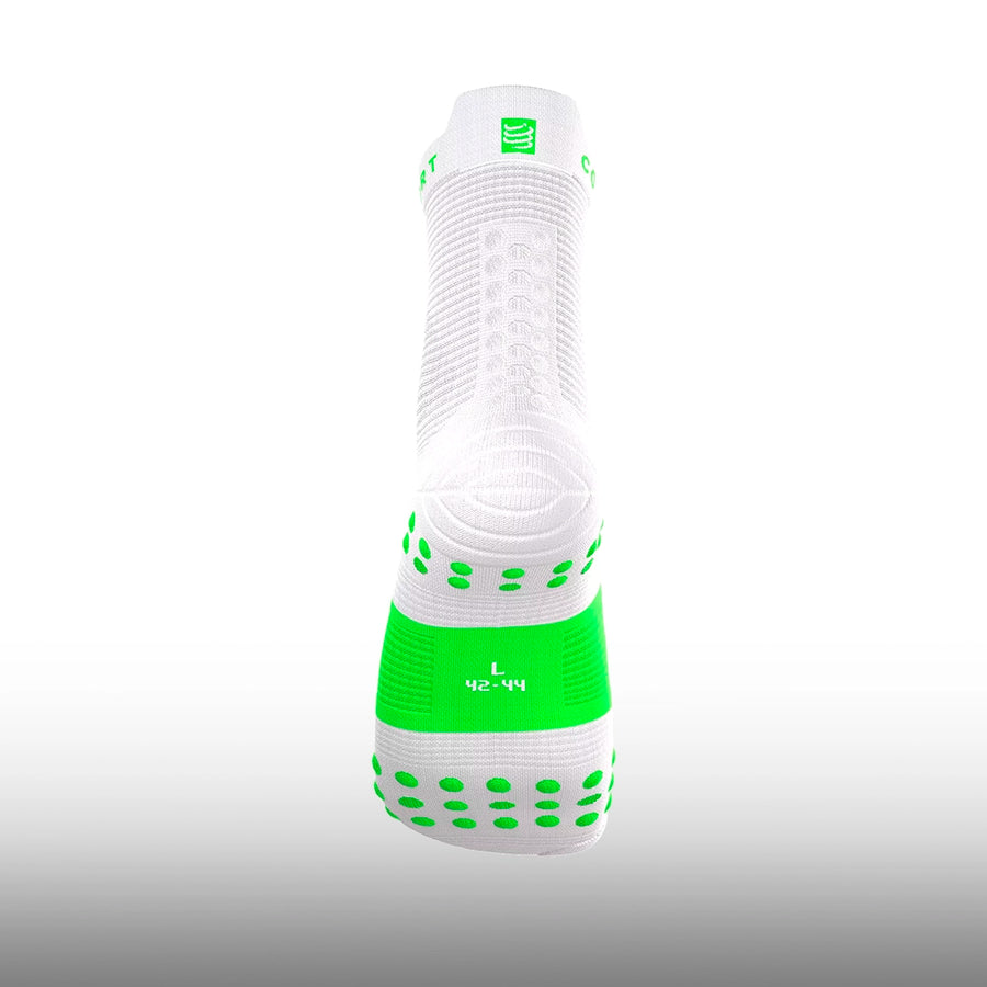 Compressport Pro Racing Socks V4.0 Run High Ironman 2026 Neon Green White