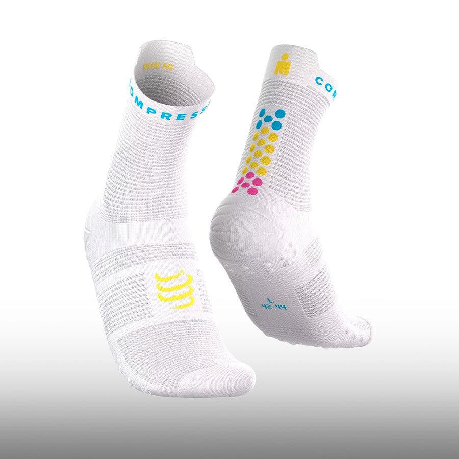 Compressport Pro Racing Socks V4.0 Run High Ironman 2026 White