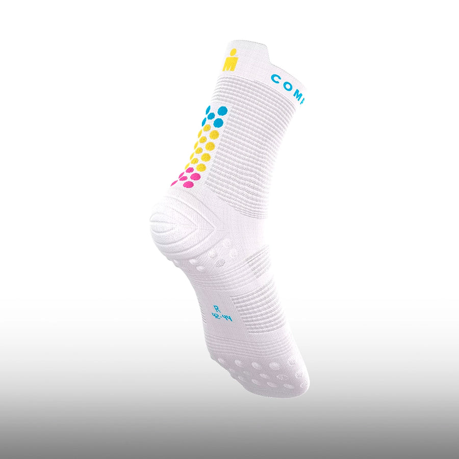 Compressport Pro Racing Socks V4.0 Run High Ironman 2026 White
