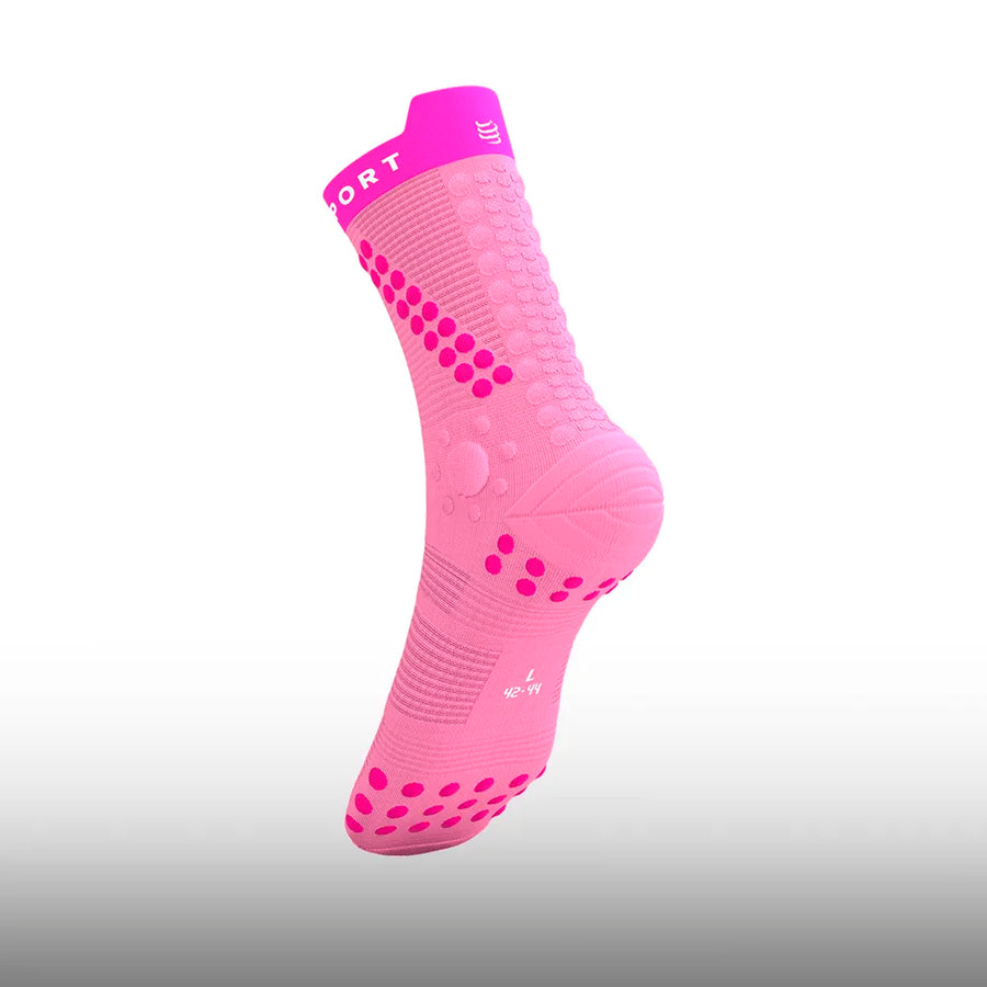 Compressport Pro Racing Socks V4.0 Trail Begonia Neon Pink