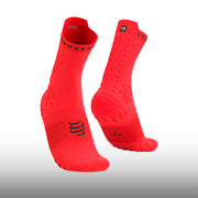 Compressport Pro Racing Socks V4.0 Trail Fluo Red Black