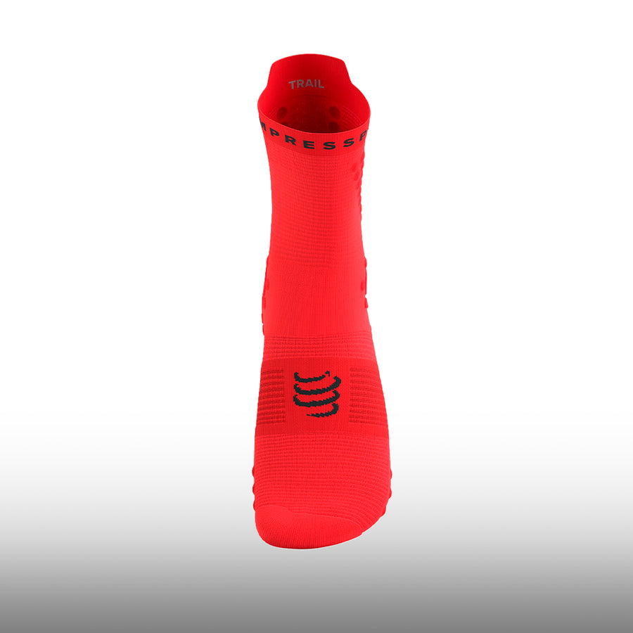 Compressport Pro Racing Socks V4.0 Trail Fluo Red Black