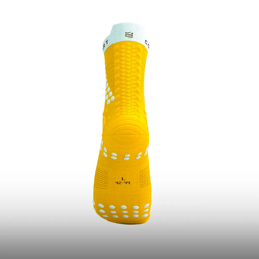 Compressport Pro Racing Socks V4.0 Trail Lemon White