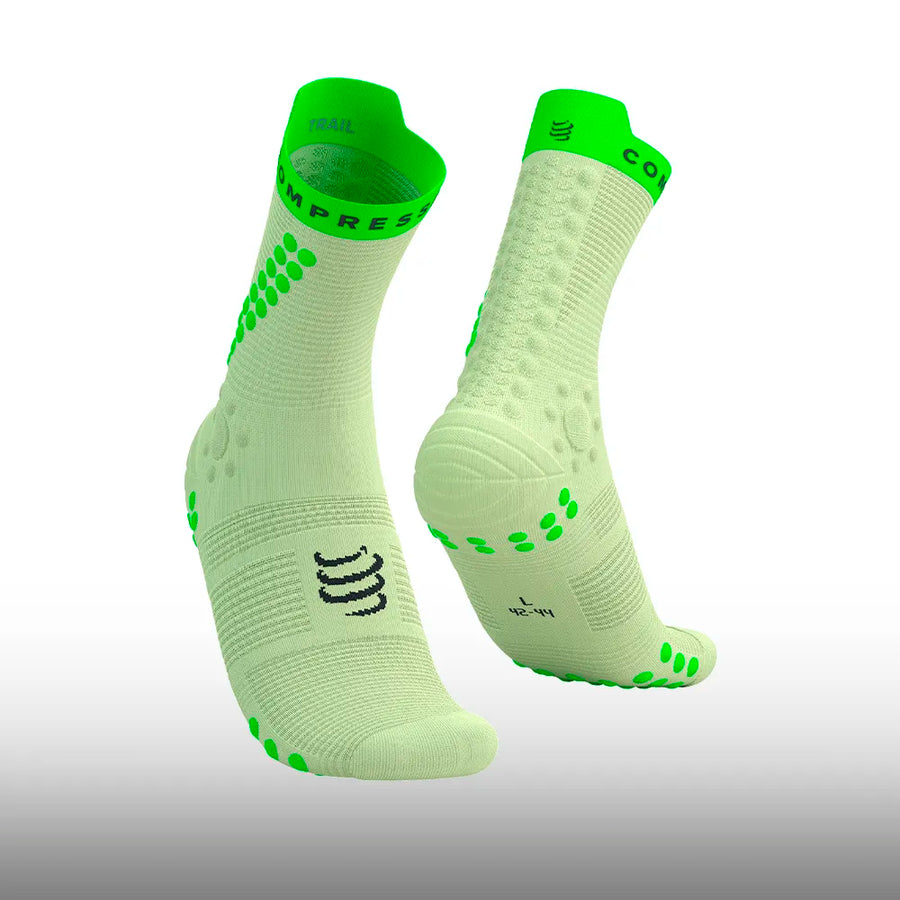 Compressport Pro Racing Socks V4.0 Trail Lime Neon Green