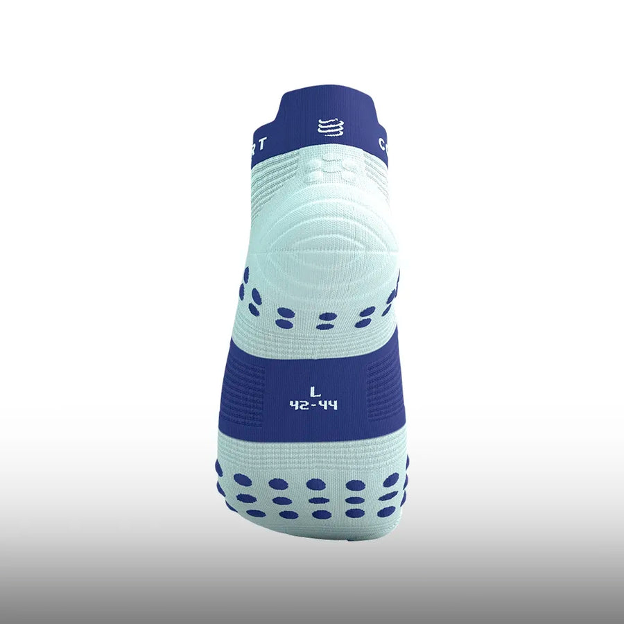 Compressport Pro Racing Socks V4.0 Ultralight Run Low Star White Orient Blue