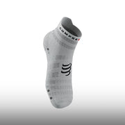 Compressport Pro Racing Socks V4.0 Ultralight Run Low White Alloy
