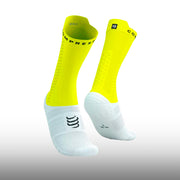 Compressport Pro Racing Socks v4.0 Bike White Safe Yellow