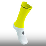 Compressport Pro Racing Socks v4.0 Bike White Safe Yellow