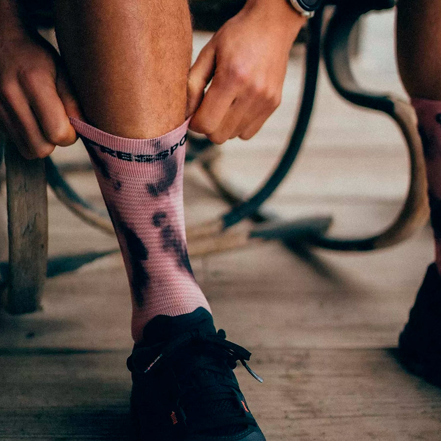 Compressport Pro Racing Socks v4.0 Run High Eat My Dust! Zephyr Tie Dye