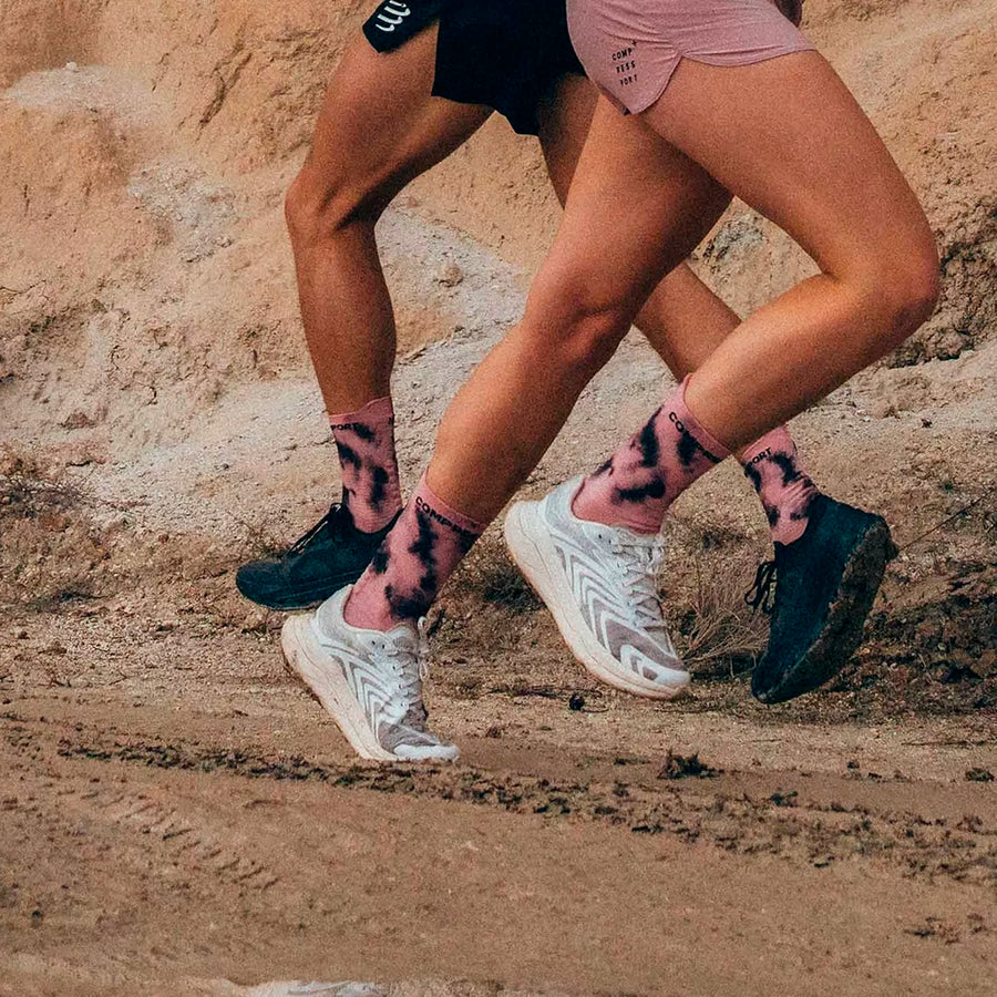 Compressport Pro Racing Socks v4.0 Run High Eat My Dust! Zephyr Tie Dye