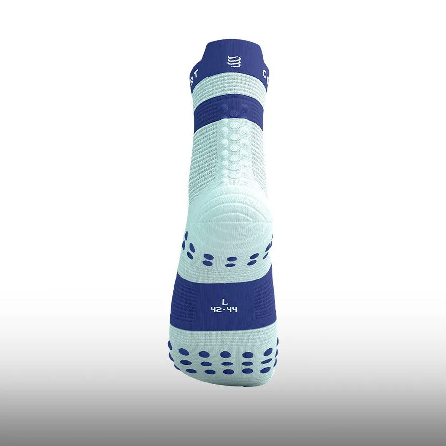 Compressport Pro Racing Socks v4.0 Run High Star White Orient Blue
