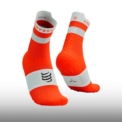 Compressport Pro Racing Socks v4.0 Run High Tigerlily White