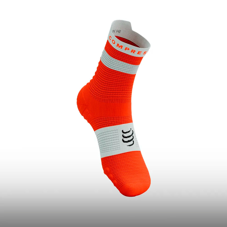 Compressport Pro Racing Socks v4.0 Run High Tigerlily White